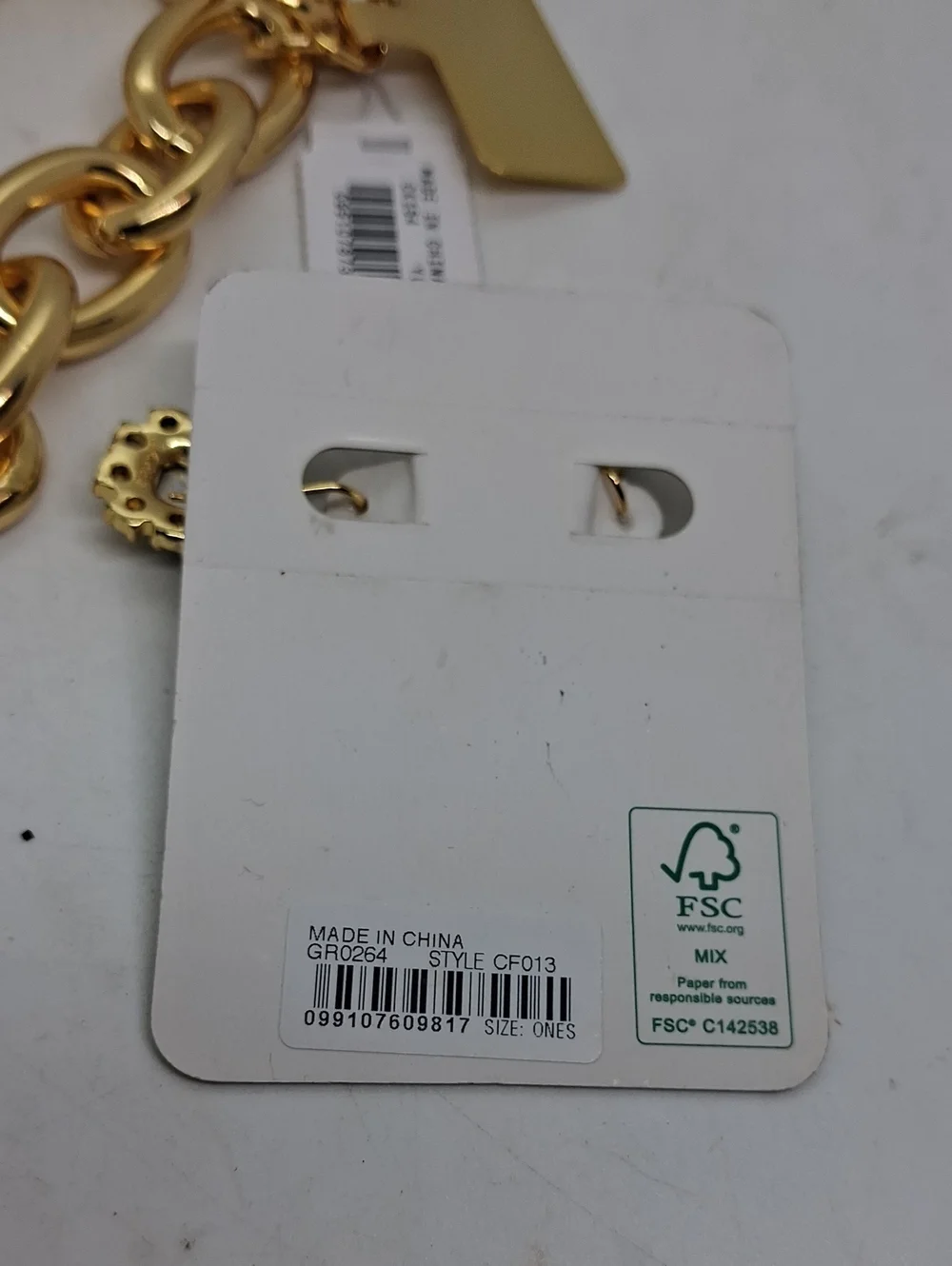 NWT J. Crew Gold Link Bracelet with Emerald Green Crystal Halo Earrings